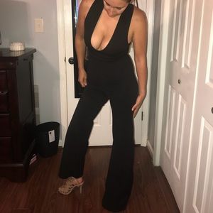 Thinking Out Loud backless jumpsuit